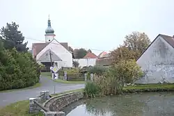 Rybník a Kostel Nanebevzetí Panny Marie