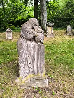 Náhrobek s truchlící ženou