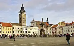 Náměstí Přemysla Otakara II. v Českých Budějovicích