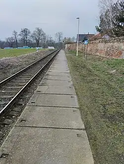 Nástupiště zastávky