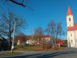 Náves v Dolním Újezdě