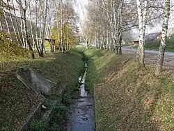 Němčický potok u němčického koupaliště