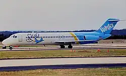 Zníčené letadlo v květnu 1995