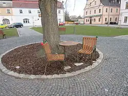 Havlova lavička v Novém Boru