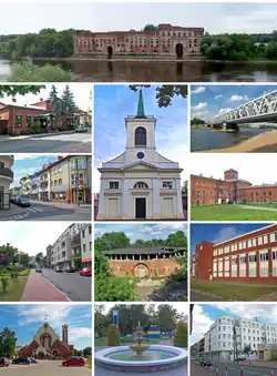 Ruiny sýpky, ul. Kościuszki, kostel sv. Archanděla Michaela, most přes řeku Narew, ul. Zakroczymska, Věž "Červená" Pevnosti Modlin, Palebné postavení sv. Michaela, Starostwo powiatowe (Okresní úřad), kostel sv. Apoštolů Petra a Pavla, kašna na náměstí arcibiskupa Dobrogosta, ul. Warszawska