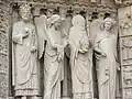 Sv. Diviš druhý zprava, Notre-Dame v Paříži