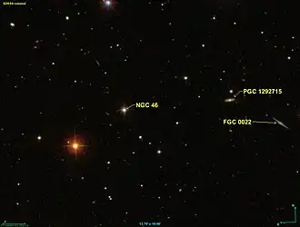 NGC 46 na snímku z průzkumu SDSS