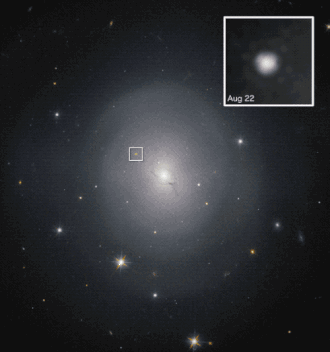 Dohasínající optický protějšek gama záblesku GRB170817A v galaxii NGC 4993