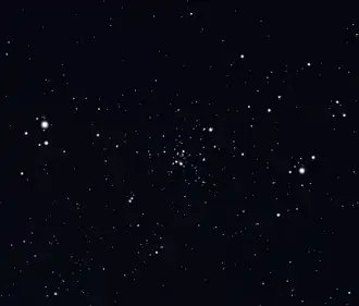 Otevřená hvězdokupa NGC 559 zobrazená v programu Stellarium. Autor: Roberto Mura