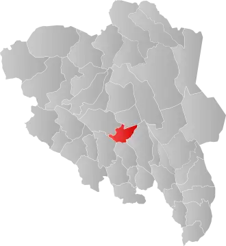 Umístění v kraji (fylke) Inlandet