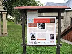 Informační tabule naučné stezky "Kittelovsko", věnovaná osobnosti doktora Kittela