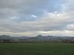 Pohled na Louny z naučné stezky