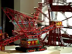 Model kolového rypadla ze stavebnice Merkur