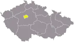 Region soudržnosti Praha na mapě