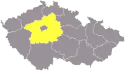 Region soudržnosti Střední Čechy na mapě