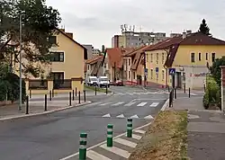 severní část ulice Na Jarově