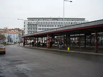 Nástupiště autobusů MHD Na Knížecí