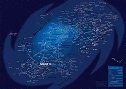 Poloha planety Naboo v galaxii