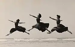 Izraelské tanečnice Naomi Aleskovsky, Ruth Zinger a Ahuva Inbari