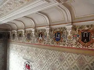 Znaky moravských měst v obřadní síni