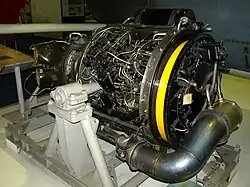Napier Gazelle v londýnské expozici Royal Air Force Museum