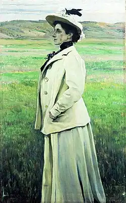 Kněžna Jašviliová v roce 1905, malba od M. V. Něstěrova