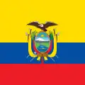 Vlajka ekvádorského prezidenta Poměr stran: 1:1