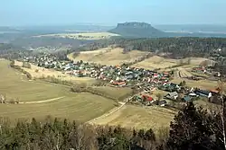 Pohled na Pfaffendorf z Pfaffensteinu