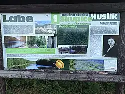 Informační panel na 1. zastavení