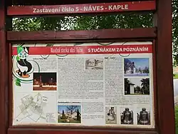 Zastavení s informacemi o památných budovách