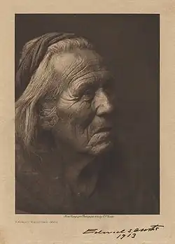 Šaman kmene Navajo, asi 1904, (podepsáno 1913)
