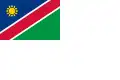 Namibijská lodní vlajka (Naval Jack) Poměr stran: 2:3