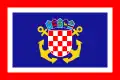 Chorvatská lodní vlajka (Naval Jack) Poměr stran: 2:3