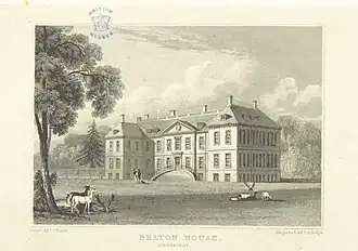 Belton House v roce 1818