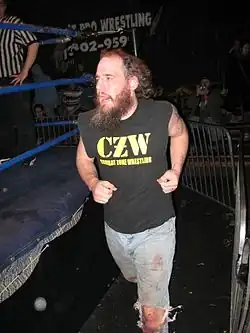 Necro Butcher během show PWS Firestorm 9. prosince 2007