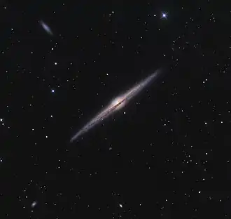 Spirální galaxie NGC 4565.