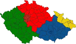 dle poslanců Drápely a Sýkory      Metropolitní region Praha      Jižní Čechy      Sevení Čechy      Morava      Slezsko