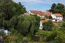 Místo pod rybníkem Mnich, kde stával středověký hrad