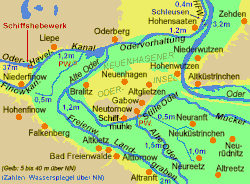 Mapa části oblasti