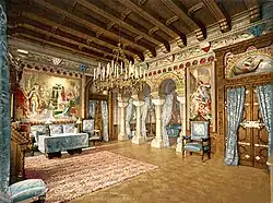 Kreslírna, zámek Neuschwanstein, 1886