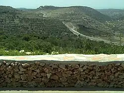 Výhled z Neve Cuf (Chalamiše) na západ