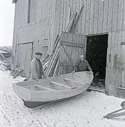 Nová loď z dílny stavitele lodí v Rognanu