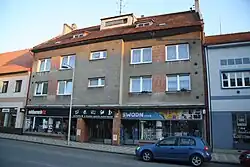 New house at place of former cultural monument in Moravské Budějovice 56 in Moravské Budějovice, Třebíč District.JPG