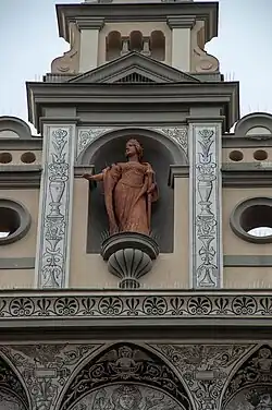 Nová radnice, socha Prachaticie