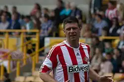 Niall Quinn při benefičním zápase v roce 2014