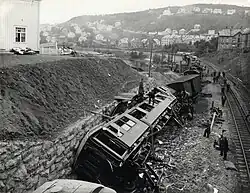 Alf Schrøder: Nidareidulykken, železniční nehoda, 1921