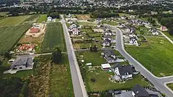 Letecký pohled na nové Nieboczowy