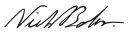 Niels Bohr – podpis