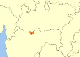 Rozšíření jazyka na mapě Indie