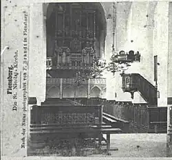 Interiér evangelického kostela sv. Mikuláše ve Flensburgu